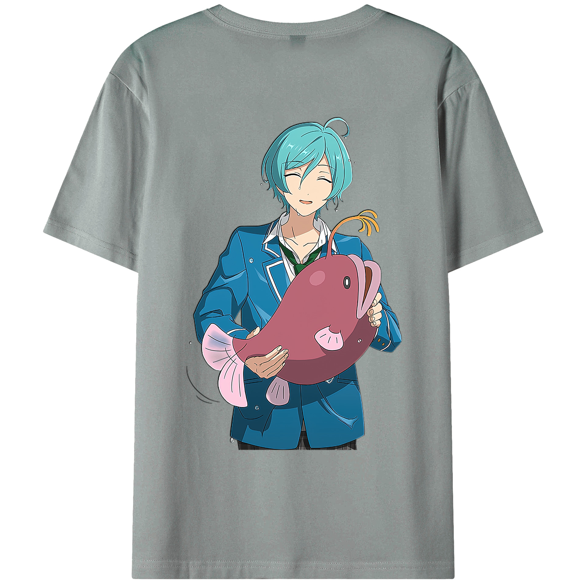 （画像用） あんさんぶるスターズ! Ensemble Stars 綿100％ メンズ半袖Tシャツ（バックプリント） 通気性